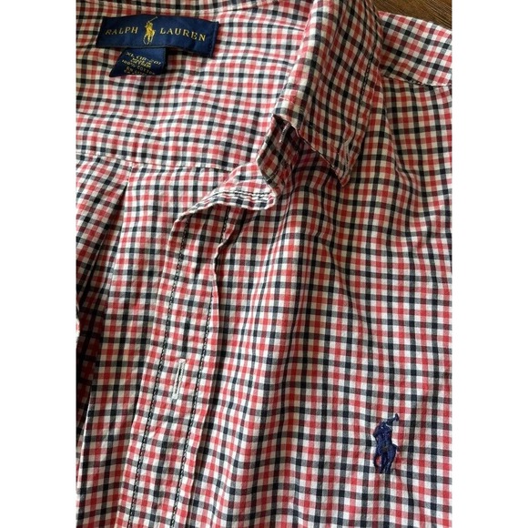 Lauren Ralph Lauren Other - Polo Ralph Lauren Boys Button Up Dress Shirt Red Plaid Extra Large/XL (18-20)